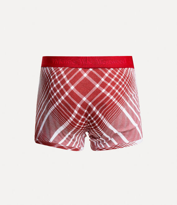 Vivienne Westwood Tartan Burgundy Boxer in BURGUNDY